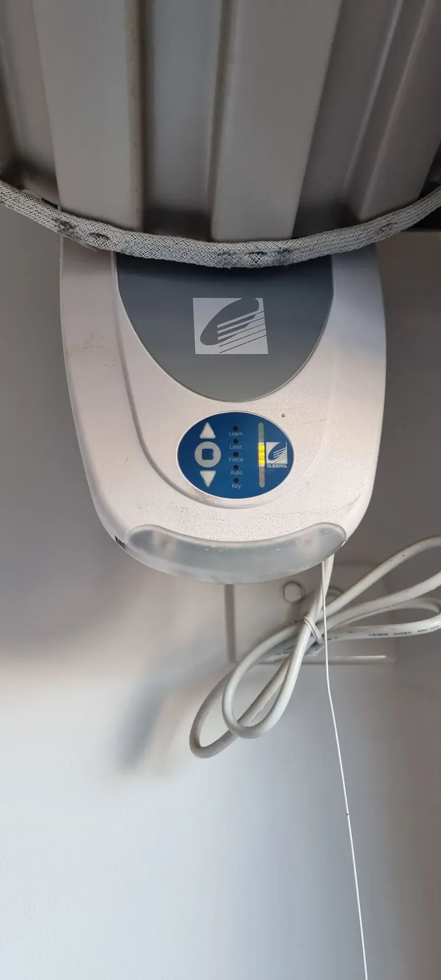 A garage door opener control panel